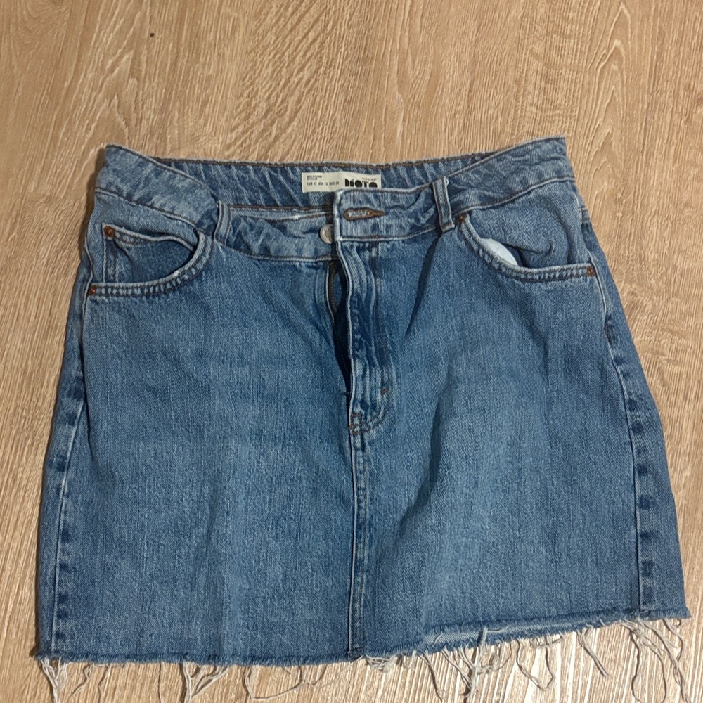Topshop denim skirt 10